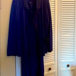 2 pieces St.John Collection navy& black trim knit